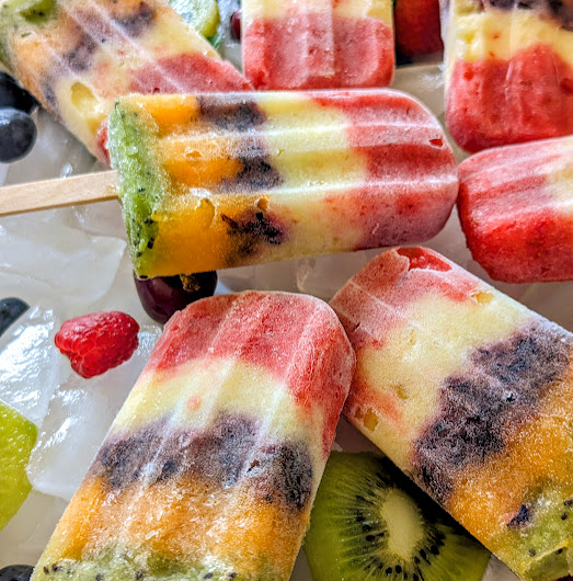 Rainbow Popsicles